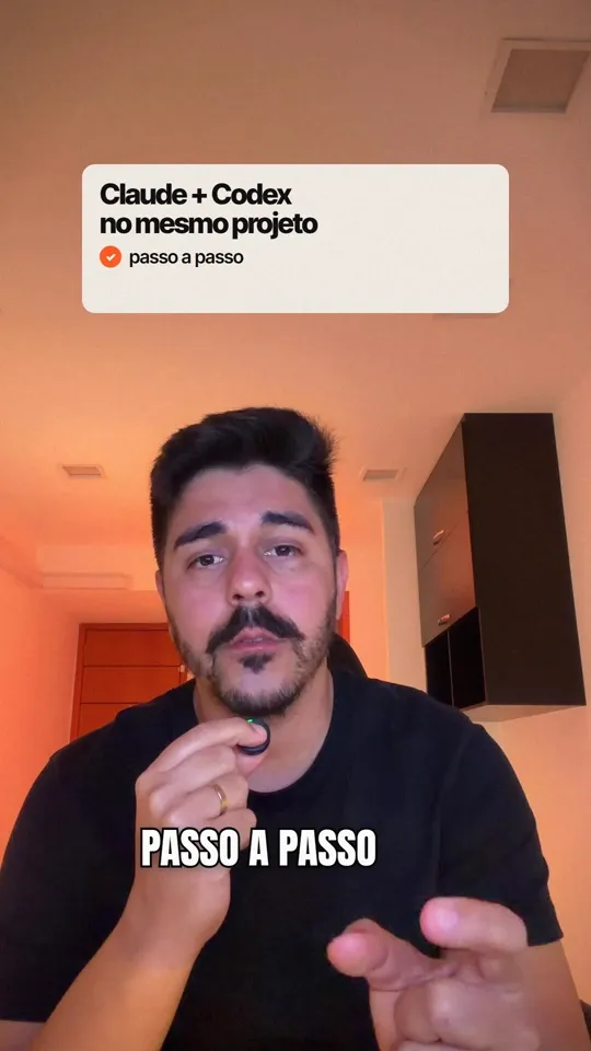 Reel editado pelo Claude com legenda e cartão